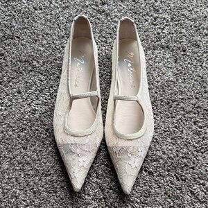 Matisse Cream Lace Flats